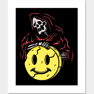 Emoticon Skull Horror Posters and Art